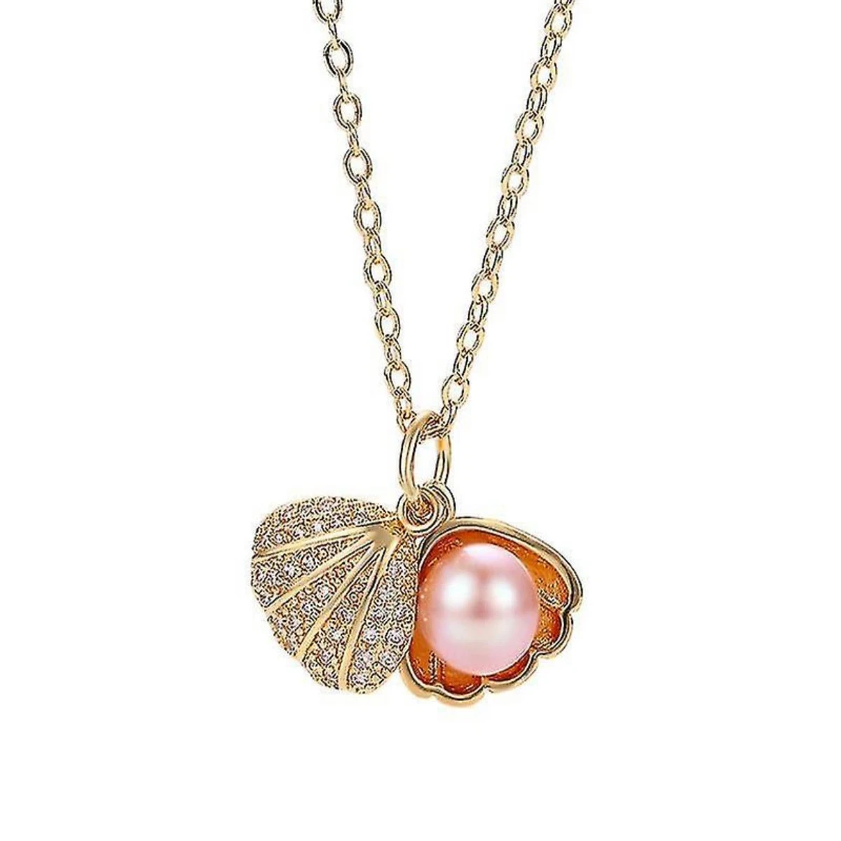 Golden Sea shell Pendant Neckles