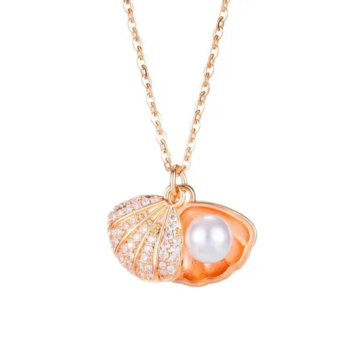 Golden Sea shell Pendant Neckles